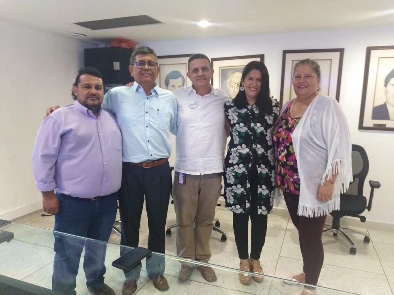 Jorge Eliecer Martínez Gaitán Director CT-  Pablo Emilio Bahamón Cerquera Rector (E)-  Miler Roa  Director Administrativo de Bienestar,  Carolina Cuervo, Vicerrectoría Investigación, Yibi Salazar Vicerrectoría Académica.